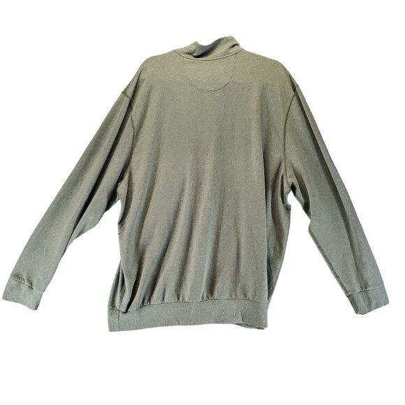 Cremieux Sweater Men XXL Green Performance 1/4 Zip Lightweight Long Sleeve - Picture 8 of 9